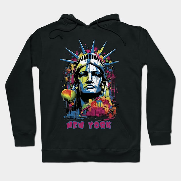 New York city Hoodie by GreenMary Design